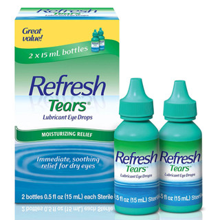 Refresh Tears น้ำตาเทียม สำหรับคนตาแห้ง ขนาด 15 ml 2 ขวด