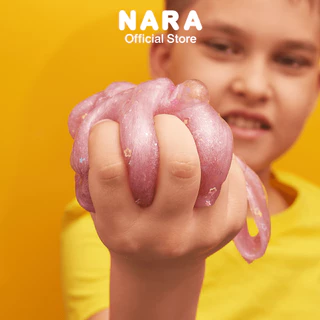 NARA Magic Slime นาราสไลม์เนื้อแน่น ไร้สารพิษ ปลอดภัยต่อเด็กๆ *ขนาดสีละ 300 กรัม* 6 สี