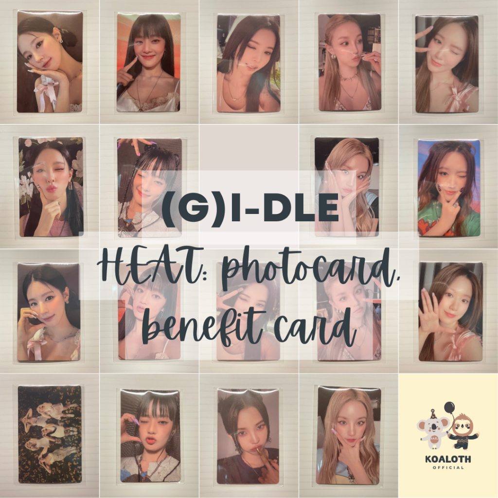 (G)I-dle HEAT การ์ดบั้ม, การ์ด digipack, การ์ดเบเน amazon