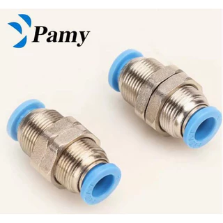 PAMY MPM ข้อต่อตรงยึดตู้ ข้อต่อตรง ข้อต่อลมมีเกลียวล็อค สินค้าพร้อมส่ง PNEUMATIC FITTING