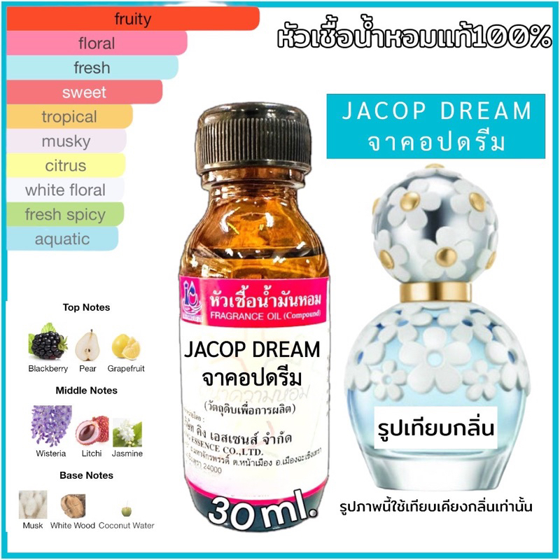 หัวเชื้อน้ำหอม 100% กลิ่น จาคอป ดรีม JACOP DREAM