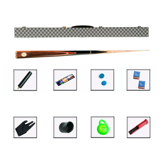 JX001ไม้สนุ๊กเกอร์พร้อมกล่องหนังและอุปกรณ์ครบชุด ขนาด 2 ท่อน Snooker - รูปที่ 5