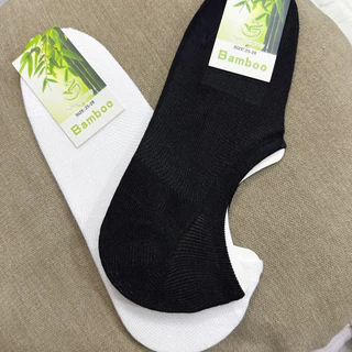 ถุงเท้าข้อเว้าสีพื้นBamboo คู่ละ 15 บาท🍃(ZHU）