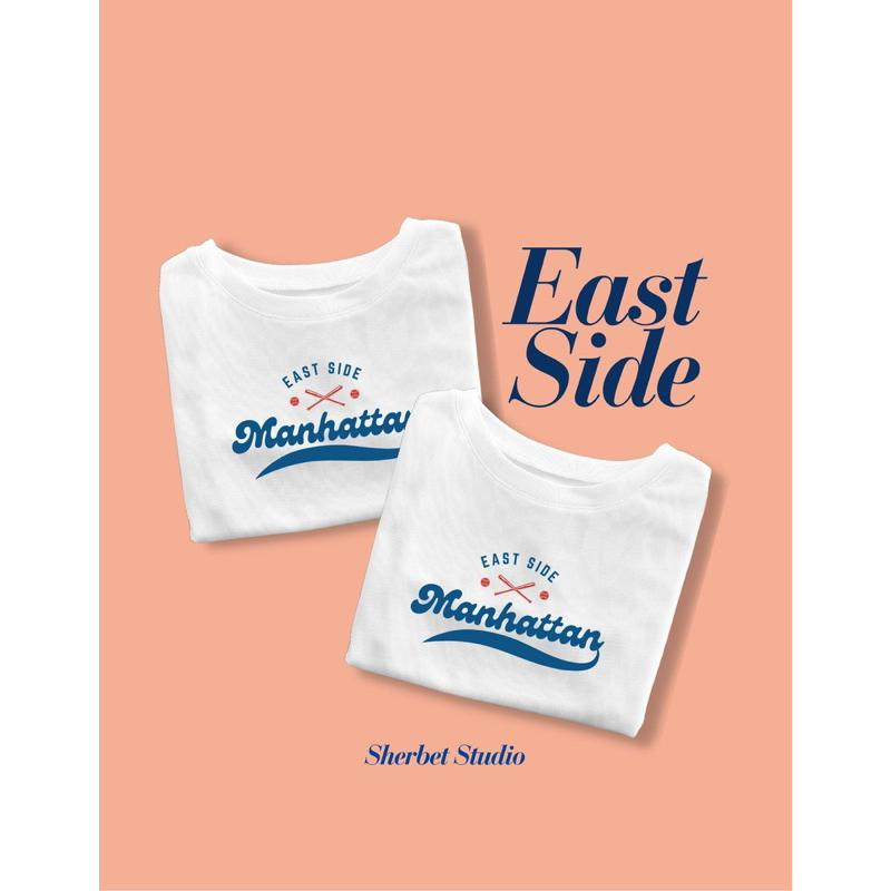 เสื้อยืดลาย East side |sherbetteeshop