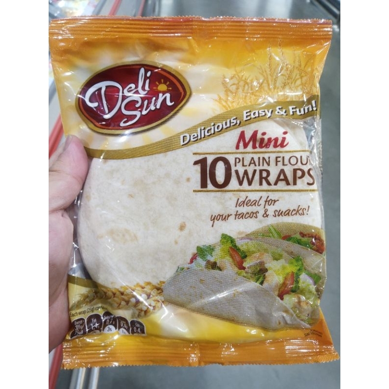 ecook​ สเปน​ แผ่นแป้ง​ สำเร็จรูป deli sun​ series​ wraps 250-360g