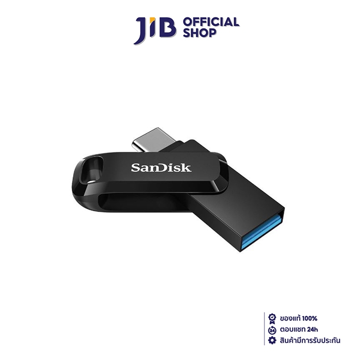 128 GB FLASH DRIVE (แฟลชไดร์ฟ) SANDISK ULTRA DUAL DRIVE GO USB TYPE-C (SDDDC3-128G-G46)