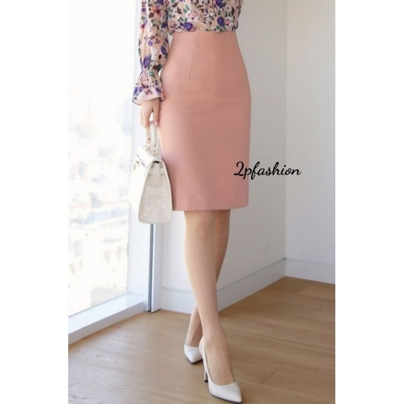 กระโปรง​ทรงดินสอผ่าหลังทับ​ ​ เก็บสะโพกต้นขาให้ดูเพรียว​(SS-3XL​)​ ราคา ถูกที่สุด ดีลบีเคเค แกลเลอรีภาพที่ 2