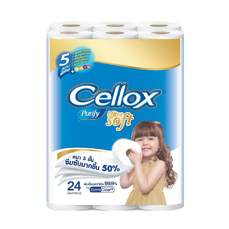 กระดาษชำระ CELLOX PREMIUM แพ็ค24