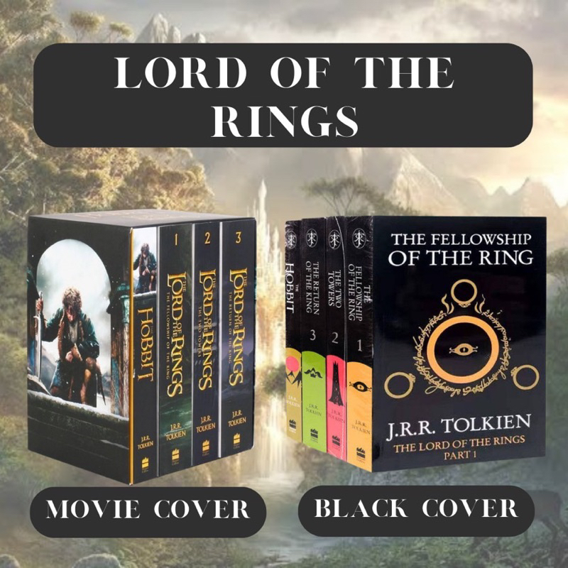 นวนิยายแฟนตาซีภาษาอังกฤษ The Hobbit and The Lord of the Rings Boxed Set by JRR Tolkien