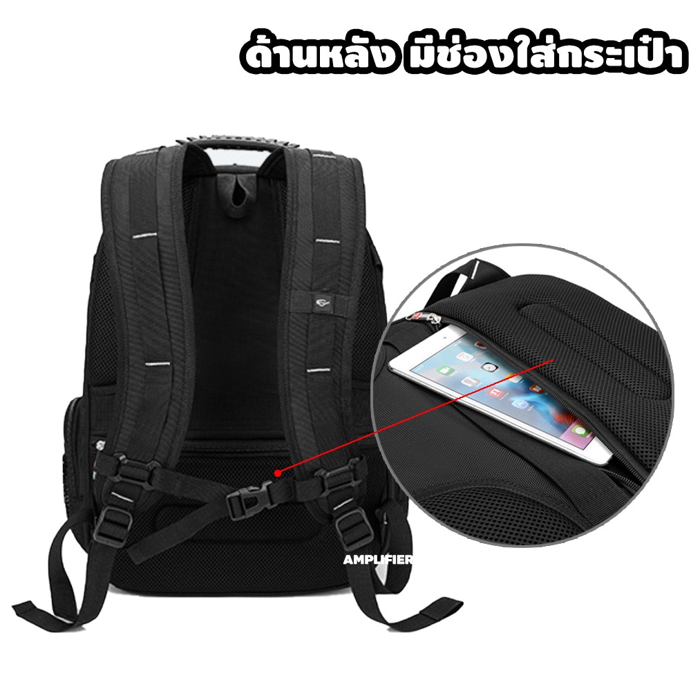 [ผ้ากันน้ำ] กระเป๋าเป้สะพายหลัง ใส่คอมพิวเตอร์ โน๊ตบุ๊ค ขนาด 15.6 นิ้ว กระเป๋านักเรียน ชาย หญิง