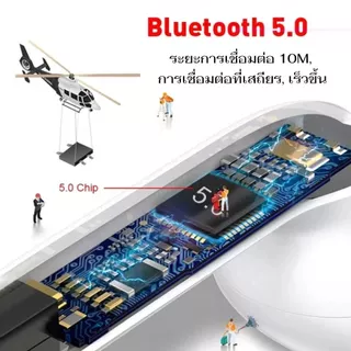 【รับประกัน 3 ปี】หูฟังไร้สาย หูฟังบลูทูธ ของแท้ 100% ระบบสัมผัส Bluetooth 5.0 ใช้กับมือถือทุกรุ่น ทุกยี่ห้อได้