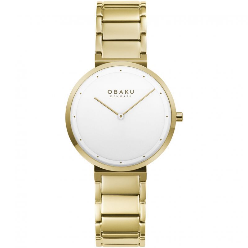 Obaku (โอบากุ) นาฬิกาผู้หญิง Klip Lille ระบบควอตซ์ สายถักสเตนเลสสตีล ขนาดตัวเรือน 34 มม.
