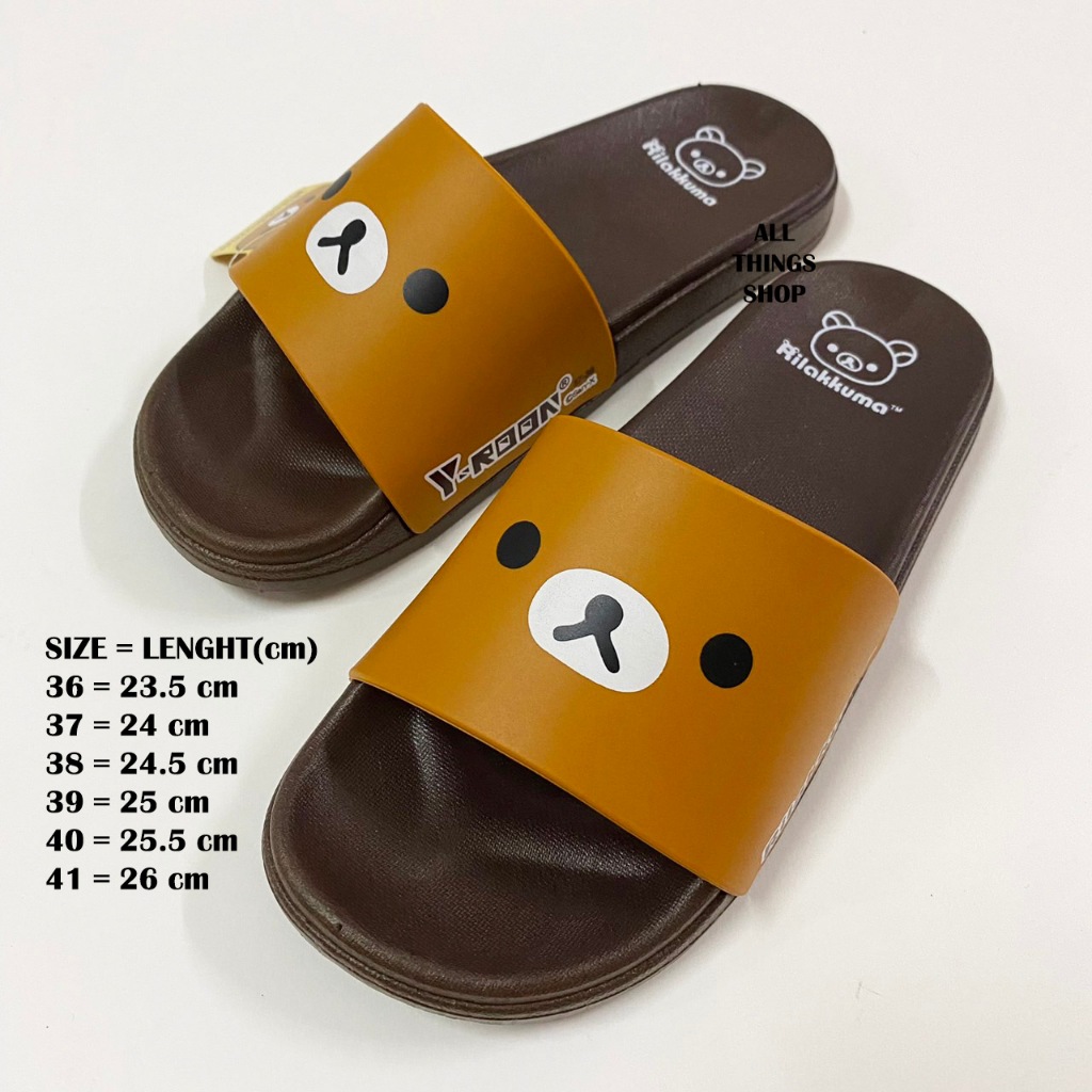 Rilakkuma Y54 Y56 FN รองเท้าแตะผู้หญิง ริลักกูมะ ลิขสิทธิ์แท้