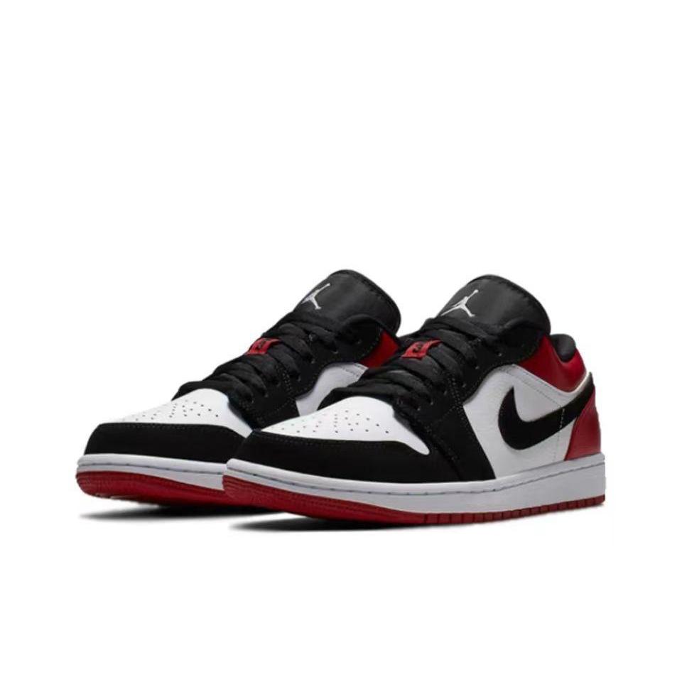 (ส่งฟรี) Nike Air Jordan 1 Low"Black Toe" รองเท้าผ้าใบ รองเท้า nike 553558-116