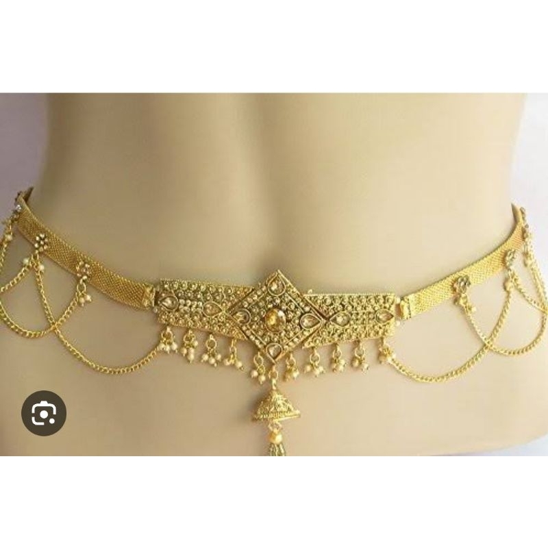 เข็มขัดคาดเอวอินเดียสำหรับส่าหรีและเลเฮนกา indian waist belt for saree and lehenga