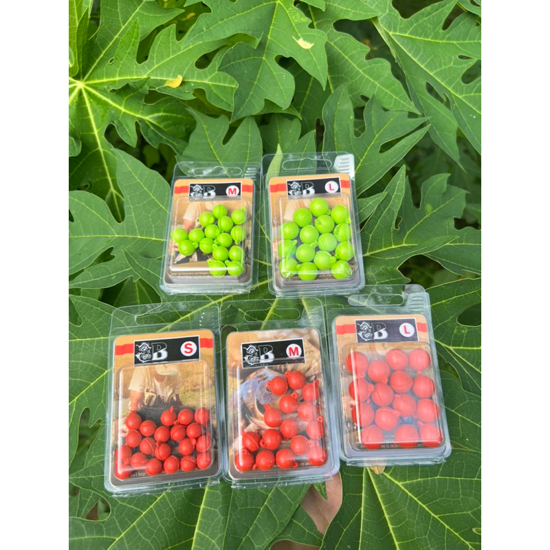 💥บัดดี้บอล (BUDDY BALL) ลูกบอลสำหรับใช้แทนโฟมสำหรับตกปลา💥(มี 3ขนาด  S M  L ) กลิ่นแอปเปิ้ล และสตอเบอรี่