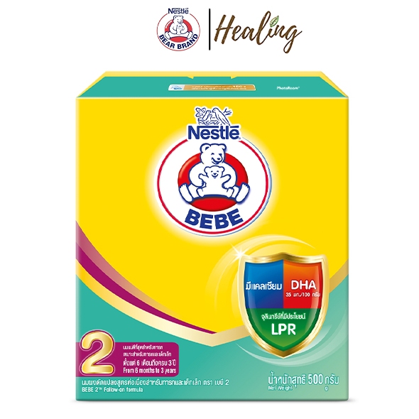 NESTLE BEBE 500g.(สูตร 2 / 6เดือน-3ปี) นมผง นมผงสำเร็จ ของแท้100%