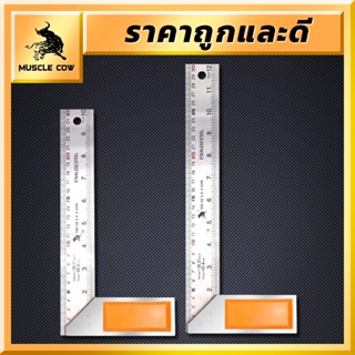 MUSCLE COW ฉากวัดไม้หน้าใหญ่ สแตนเลส ใช้ได้ทั้งงานไม้ งานเหล…