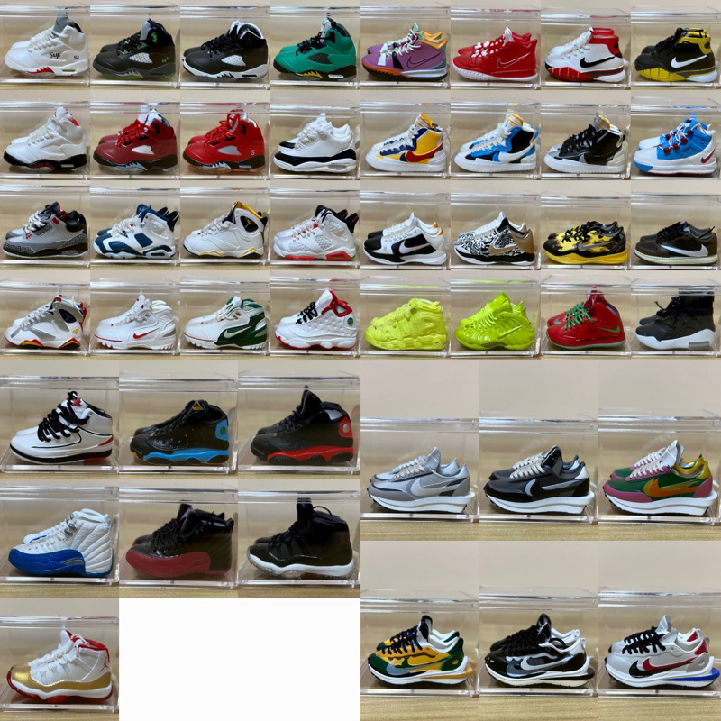 โมเดลรองเท้าจิ๋ว Nike Air Jordan รองเท้าบาสเก็ตบอล รองเท้าLabubu macaron