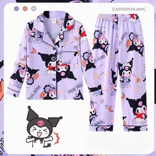 🔥มีส่งด่วน🔥ชุดนอนเด็ก 95-165 ซม. มีไซส์เล็ก-ใหญ่ XL ผ้านิ่ม ลายชัด ชุดนอนเด็กผู้หญิง ลายการ์ตูน