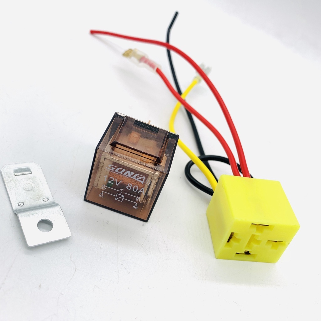 รีเลย์แตร พร้อมปลั๊กสายไฟ 24V