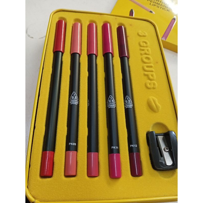 Product details of 3GS Colors Lip Liner ดินสอเขียนขอบปาก 3GS  ลิปไลเนอร์ 5 เฉดสี (1 กล่อง)