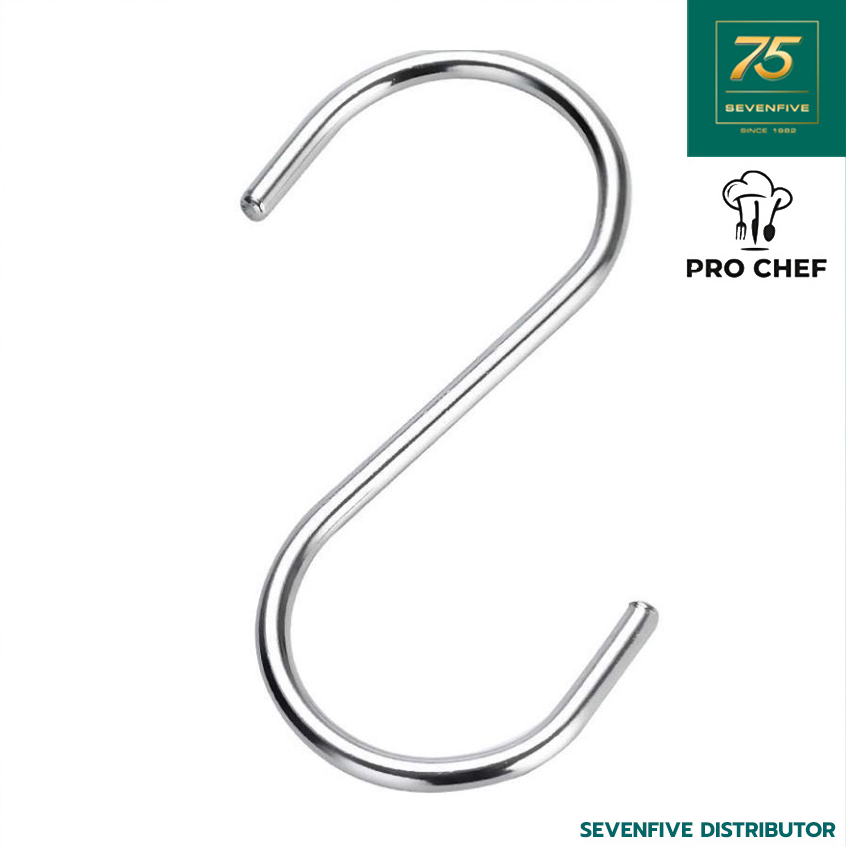 PRO CHEF ตะขอเกี่ยวเนื้อ ตะขอแขวนอาหารสแตนเลส ตะขอแขวนของ ตะขอรูปตัวS ขนาด8-22ซม. PRC1-KK-MH