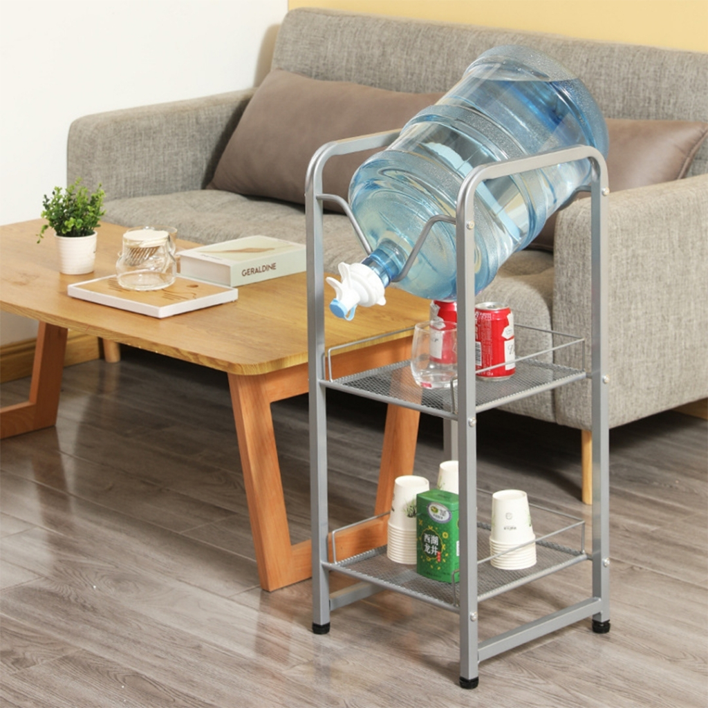 ชั้นวางของ ชั้นวางถังน้ำดื่ม มีถาดตะแกงรองใส่ของด้านล่างได้ แข็งแรง ทนทาน ขาตั้งถังน้ํา ชั้นวางถังน้ำแกลลอน - รูปที่ 6