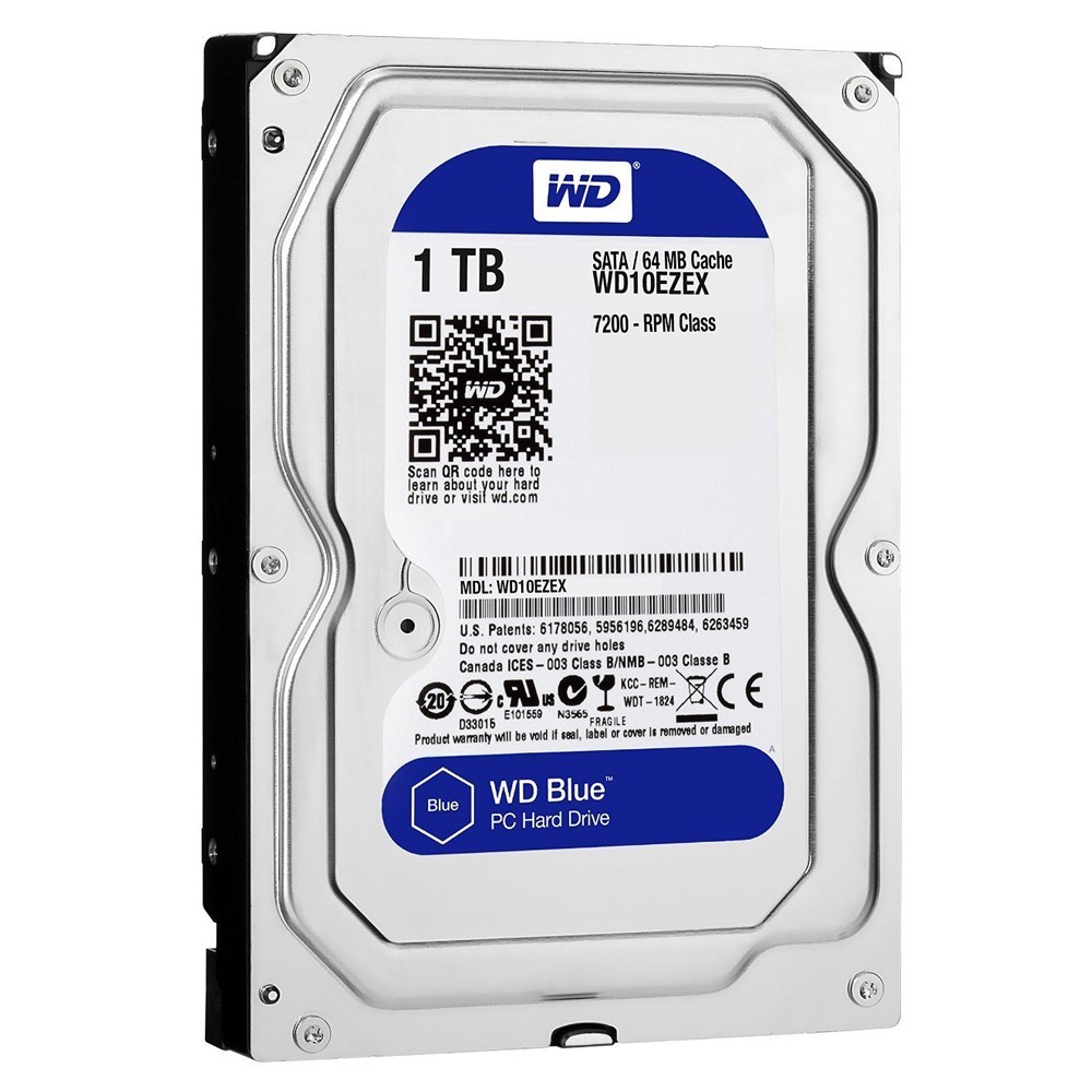HDD WD BLUE 1 TB 3.5" 7200RPM SATA3 (WD10EZEX)