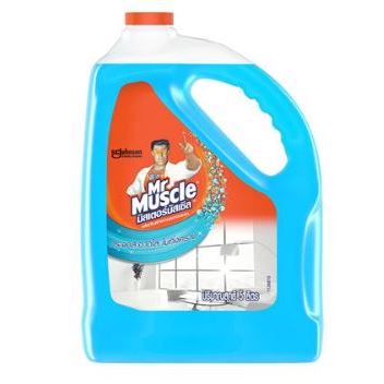 น้ำยาทำความสะอาดกระจก MR.MUSCLE 5 ลิตร น้ำยาเช็ดกระจก มีส่วนผสมของ แอนตี้ดัสท์ ฝุ่นไม่เกาะติดง่าย ขจัดคราบมันที่กระจก