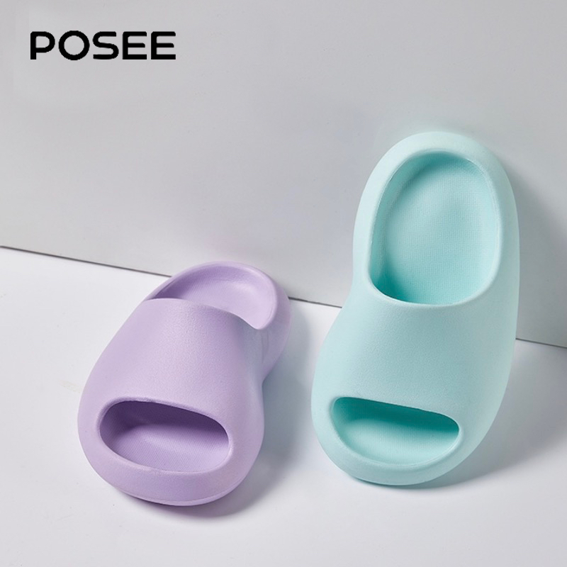 รองเท้าแตะเด็กเล็ก รองเท้าเด็ก Posee รองเท้าแตะ พื้นหนา กันลื่น เหมาะกับเดินชายหาด ห้องน้ํา กลางแจ้ง