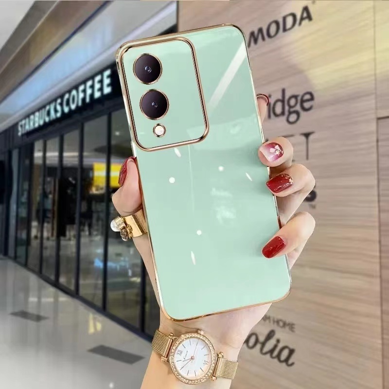เคส TPU เคส ขอบตรง สำรับรุ่น Vivo Y28 4G Y17s Y17s 4G เคสกันกระแทก