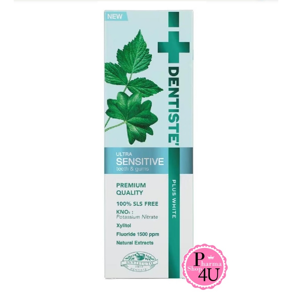 Dentiste Sensitive Toothpaste 100 g. เดนทิสเต้ สูตรอ่อนโยน ขนาด 100 กรัม.#9828