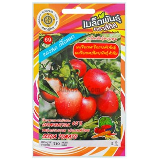 เมล็ดพันธุ์ มะเขือเทศสีดา พันธุ์ตำส้ม ตราสี่ทิศ