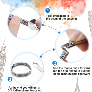 อุปกรณ์ช่วยเปลี่ยนชาร์ม ที่เปลี่ยนชาร์ม กำไล Italian Charm Bracelet Charm tools