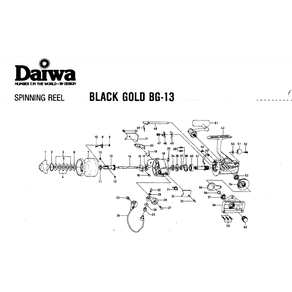 อะไหล่รอก DAIWA BG13/15