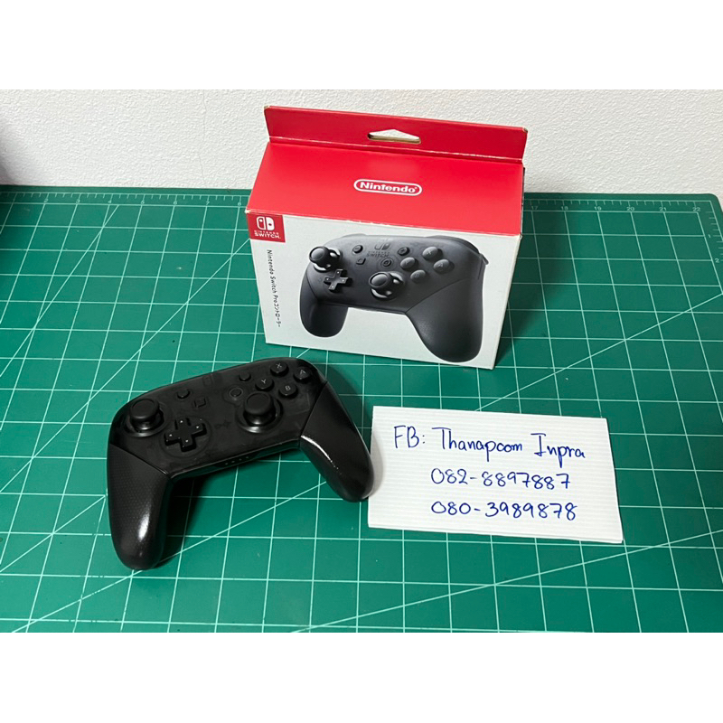 [Switch] จอย Pro controller แท้ สำหรับ Nintendo Switch / Wii U สินค้าแท้ มือสองมีกล่อง ไม่มีสายชาร์จ