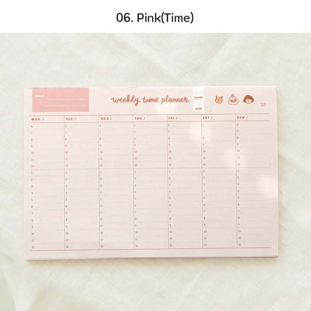 Hello Jane Weekly Planner Pad (undated) แพลนเนอร์รายสัปดาห์