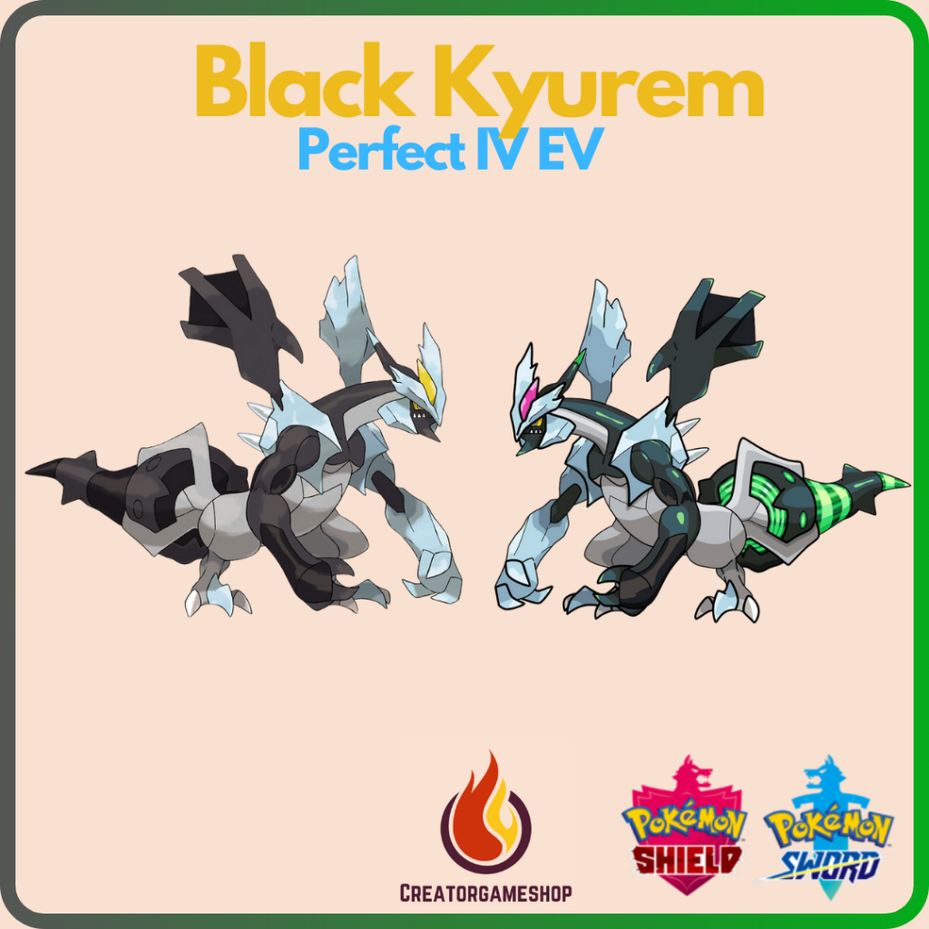 Pokémon Sword and Shield Black Kyurem // Shiny Black kyurem
