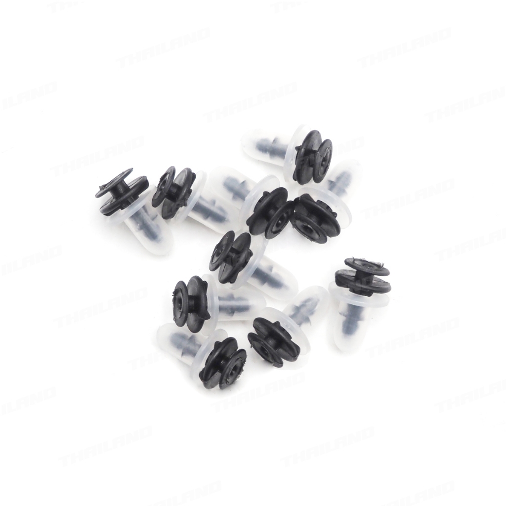 กิ๊บแผงประตู 10 ชิ้น สีดำ สำหรับ Mitsubishi Cyclone L200 Strada ปี 1987-1996