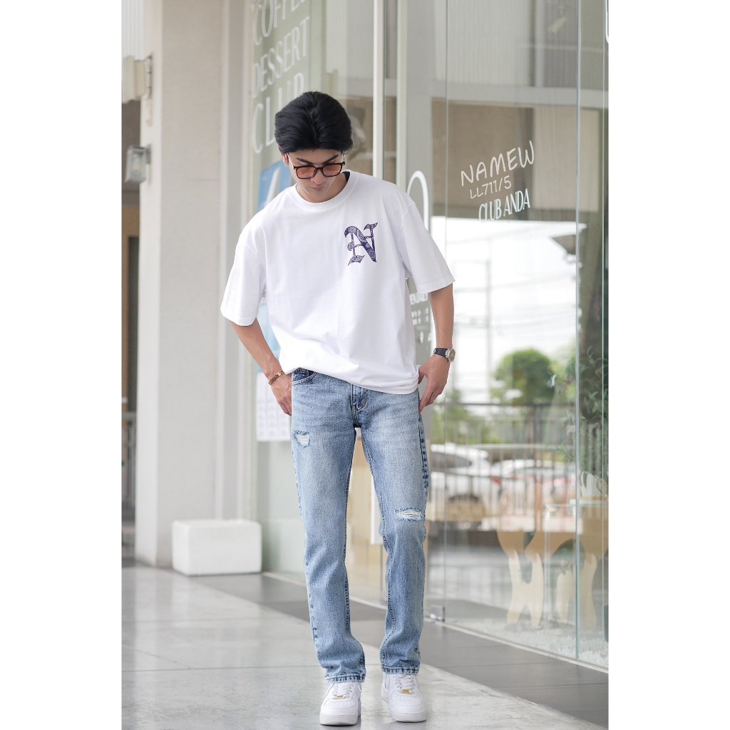 NAMEW Slim Taper Jeans กางเกงยีนส์ทรงสลิมพอดีข้อเท้า