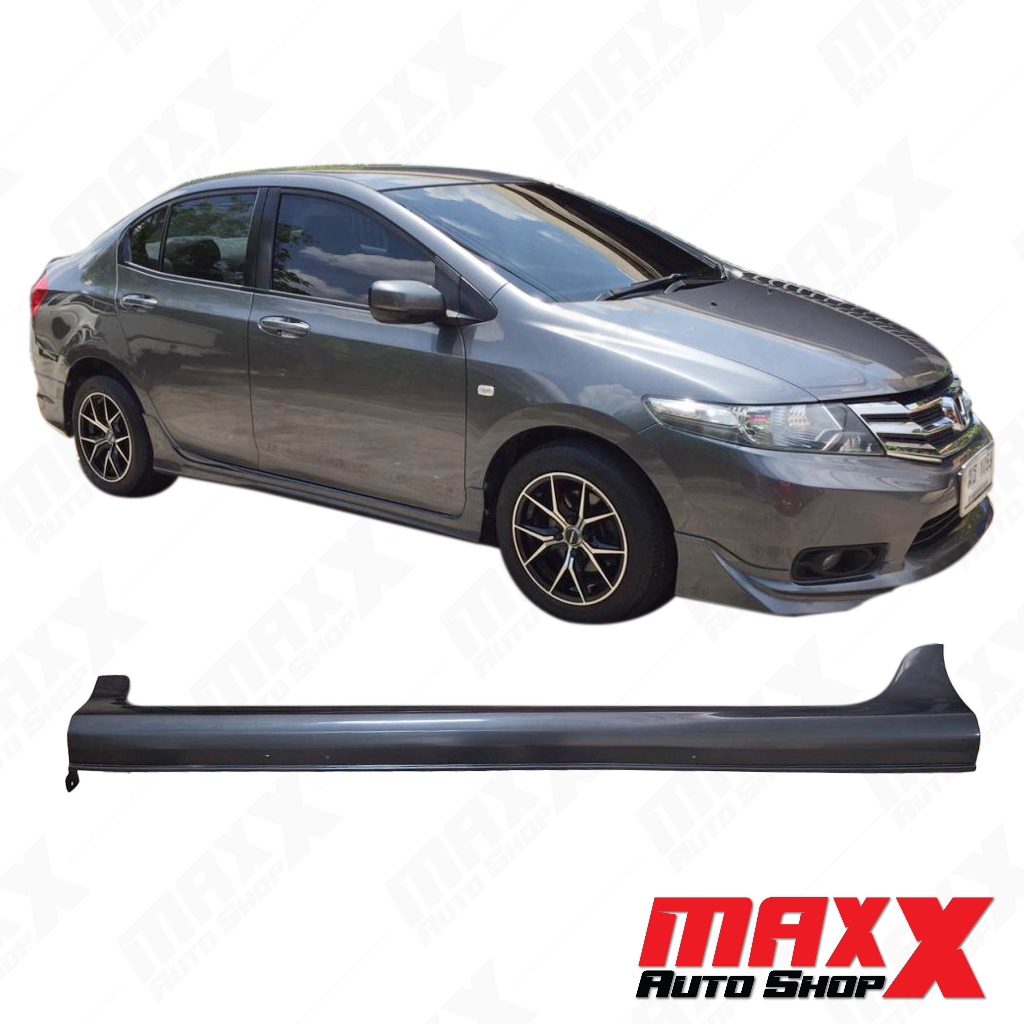 สเกิร์ต-ข้างซ้าย 1 ชิ้น HONDA CITY 2012 ทรง MODULO สีเทา รหัสสี 737 (NC 70 43 737-LH)