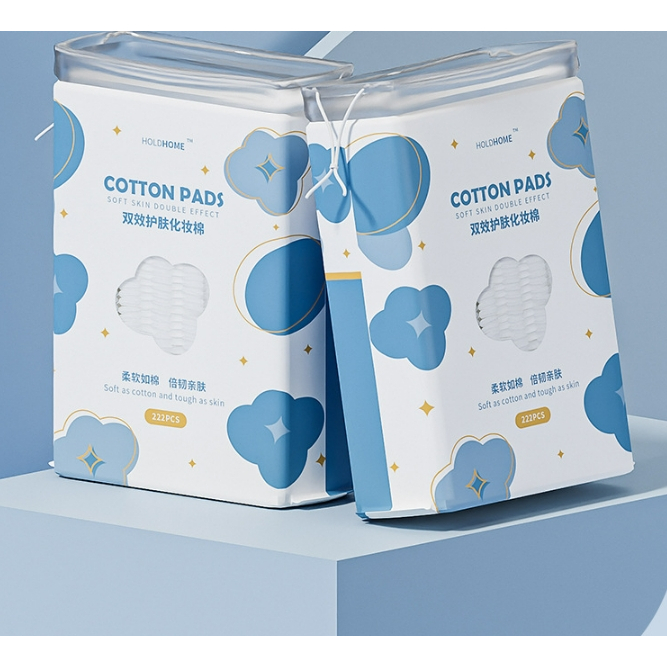 ID888 แผ่นสำลีผ้าฝ้ายมาร์คหน้า ผ้าเช็ดทำความสะอาดโทนเนอร์บำรุงผิวหน้า