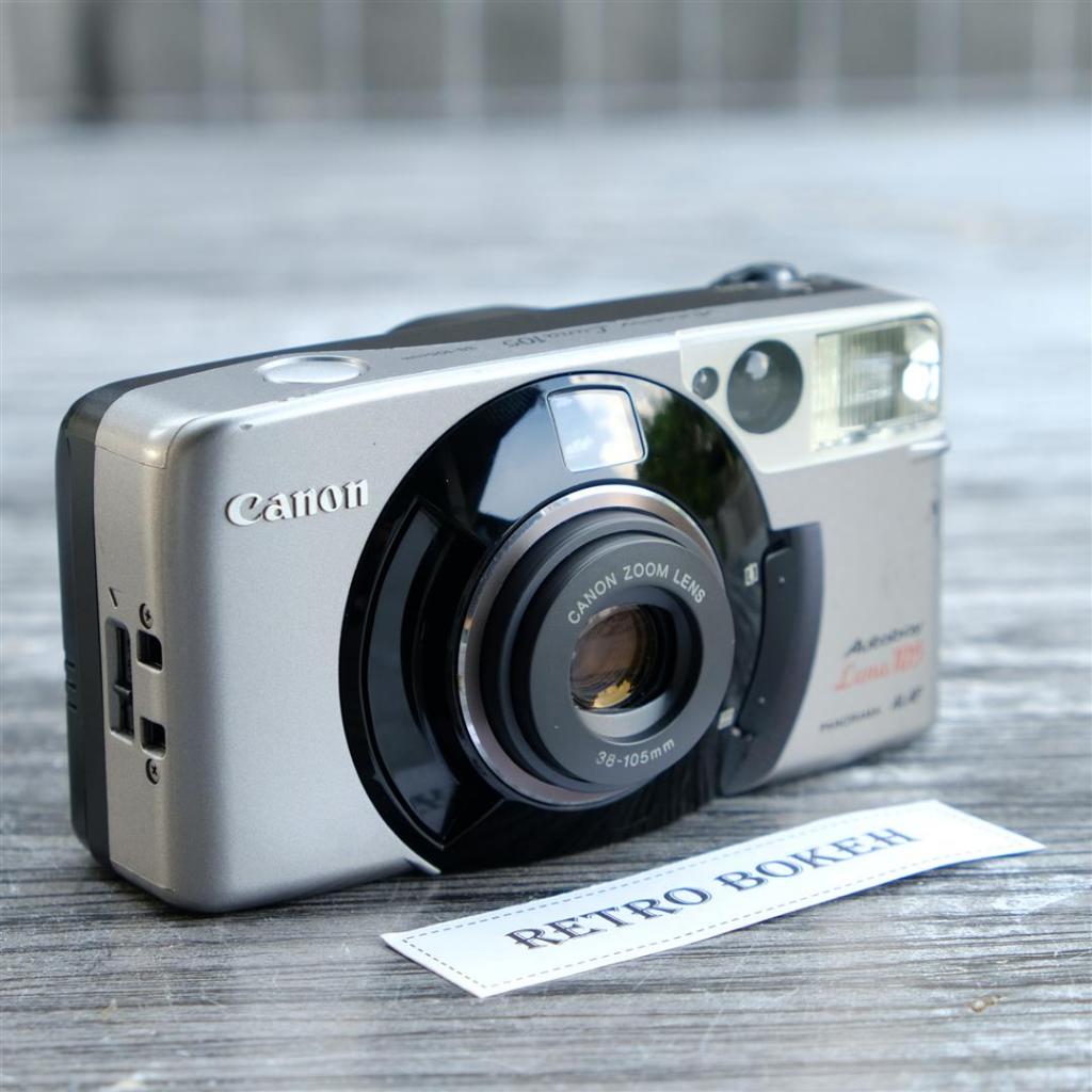 กล้องฟิล์ม CANON Autoboy Luna105 Panorama AI AF เลนส์ 38mm-105mm ตัวเล็ก สเปคดี พกพาสะดวก ใช้งานง่าย เล็งแล้วถ่ายได้เลย