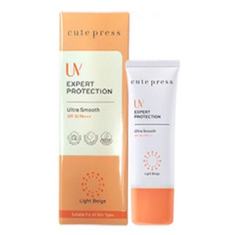 Cute Press UV Expert Protection Ultra Smooth SPF 50+ PA+++ ครีมกันแดดคิวเพรสฝาส้ม