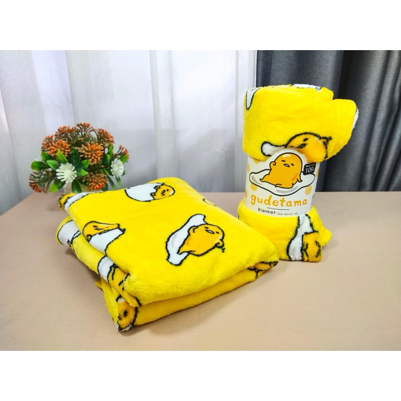 Moshi Moshi ผ้าห่มไข่เยิ้ม gudetama ลิขสิทธิ์ของแท้