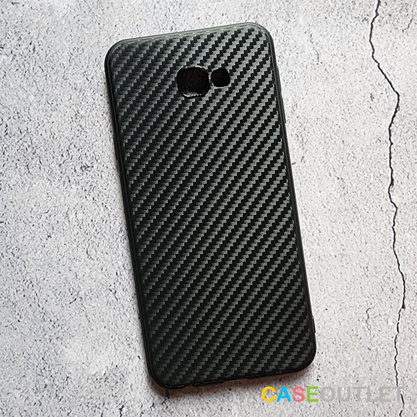 เคส Galaxy J4 J6 plus J6plus J4+ J6+ TPU ดำด้าน คาร์บอน เคฟล่า