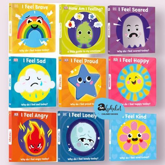 [หนังสือ เด็ก] I Feel , FEELING BY DK Board Book Angey, Sad, Proud, Happy 1-6ปี