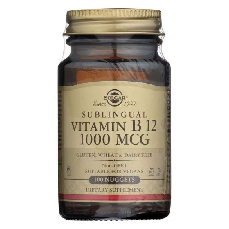 Solgar, Sublingual Vitamin B12, 1,000 mcg, 100 Nuggets