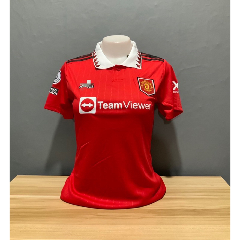 เสื้อบอลเสื้อกีฬาผู้หญิงขนาดฟรีไซร้อก32ถึง38ทรงเข้ารูปราคาพิเศษสุดคุ้ม